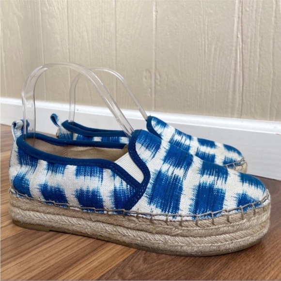 SAM EDELMAN Ikat Print Espadrilles Slip On Platform - Picture 10 of 15